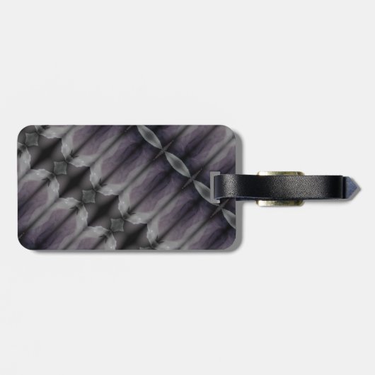 Blauwige Ikat Mist Bagagelabel (Achterkant horizontaal)