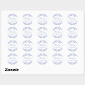 Blauwige Trouwfeest Dank U Stickers (Vel)