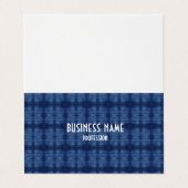 blauwjeans visitekaartje (Buitenkant ongevouwen)
