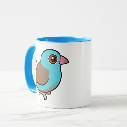 Blauwkatode Mok (Voorkant links)