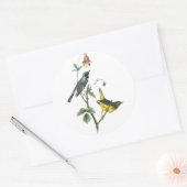Blauwkeelaar, John Audubon Ronde Sticker (Envelop)
