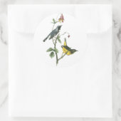 Blauwkeelaar, John Audubon Ronde Sticker (Tas)