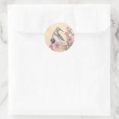 blauwkeelkolibrie ronde sticker (Tas)