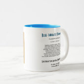 Blauwkeelvogel Mok met twee tinten (Voorkant rechts)