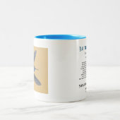 Blauwkeelvogel Mok met twee tinten (Center)