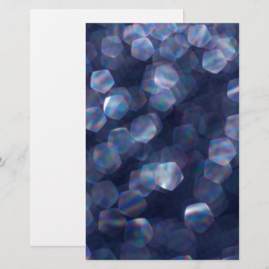 Blauwkeh-lampjes Briefpapier (Voorkant / Achterkant)