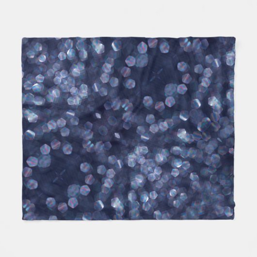 Blauwkeh-lampjes Fleece Deken (Voorkant (Horizontaal))
