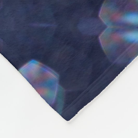 Blauwkeh-lampjes Fleece Deken (Hoek)