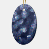 Blauwkeh-lampjes Keramisch Ornament (Links)