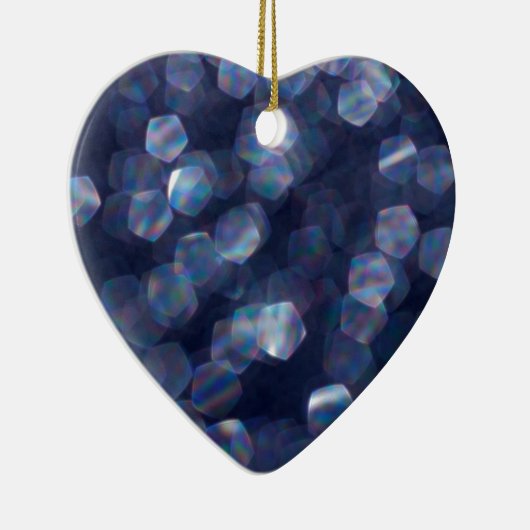 Blauwkeh-lampjes Keramisch Ornament (Rechts)