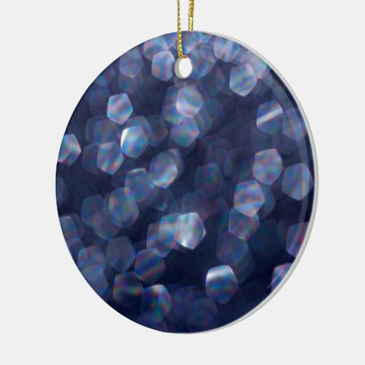 Blauwkeh-lampjes Keramisch Ornament (Links)