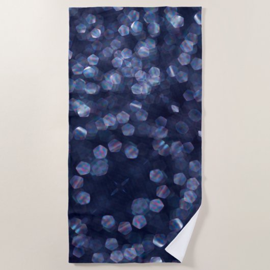 Blauwkeh-lampjes Strandlaken (Voorkant)