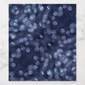 Blauwkeh-lampjes Wijn Etiket (Enkel label)