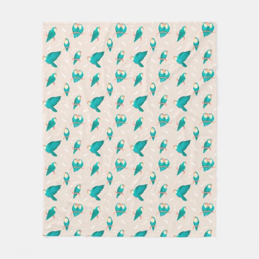 Blauwkever Fleece Deken (Voorkant)