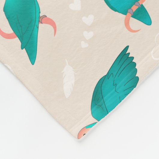 Blauwkever Fleece Deken (Hoek)