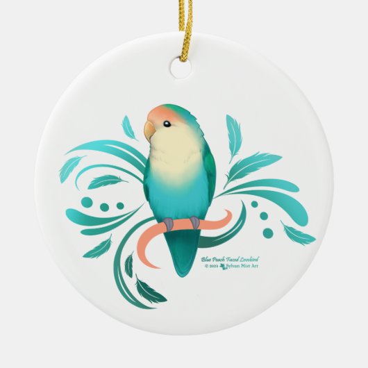 Blauwkever Keramisch Ornament (Voorkant)