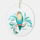 Blauwkever Keramisch Ornament (Links)