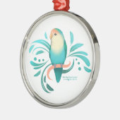 Blauwkever Metalen Ornament (Links)