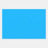 Blauwkleuren die papierbladen overvullen inpakpapier vel (Voorkant 3)