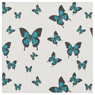Blauwkleurige Butterfies, Swallow tail Butterfly Stof