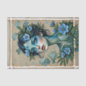 blauwkleurige dromer | Ontkoppelingspapier 🌧️💙 Tissuepapier (Voorkant)