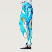 Blauwkleurige octopus leggings (Links)