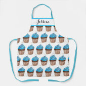 Blauwkoek Voedseldessert Cakes Baker Cute Adult A Schort (Voorkant)