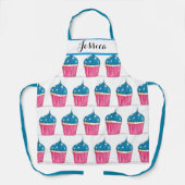 Blauwkoekje Epessert Cakes Baker Cute Adult Schort (Voorkant)