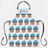 Blauwkoekje Epessert Cakes Baker Cute Adult Schort (Voorkant)