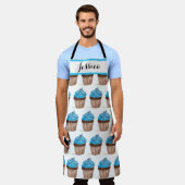 Blauwkoekje Epessert Cakes Baker Cute Adult Schort (Gedragen)