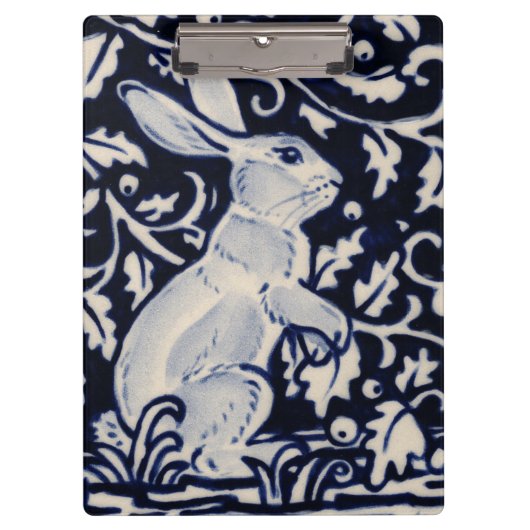 Blauwkonijn Bunny Hare Art Elegant Klembord (Voorkant)