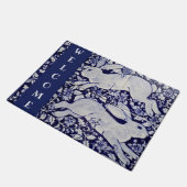 Blauwkonijn Bunny Welkom Elegant Tile Art Deurmat (Schuin)