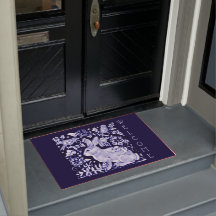 Blauwkonijn en witkonijn Vogel Welkom Floral Dedha