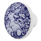 Blauwkonijnenfamilie Drager Pull Knob Dedham Keramische Knop (Rechts)