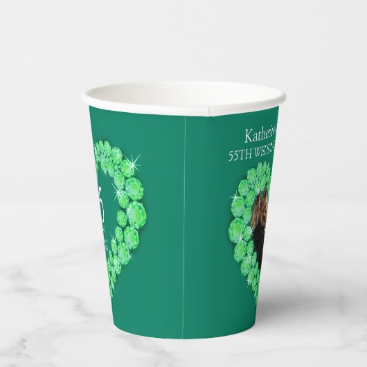 Blauwkoppen voor nieuwe bruiloft papieren bekers (Rechts)