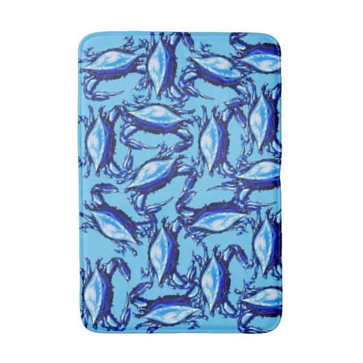 Blauwkrabben Bathroom Bath Mat (Voorkant Verticaal)