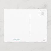 Blauwkristalsnowflak Feestdagenkaart (Achterkant)