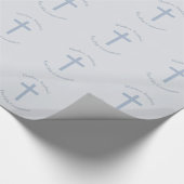 Blauwkruis van de gemeente cadeaupapier (Hoek)