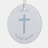 Blauwkruis van de gemeente keramisch ornament (Links)