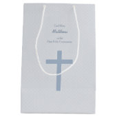 Blauwkruis van de gemeente medium cadeauzakje (Achterkant)