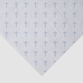 Blauwkruis van de gemeente tissuepapier (Detail)