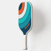 Blauwkwispel Echo Cirkel Streep met Naam Pickleball Paddle (Links)
