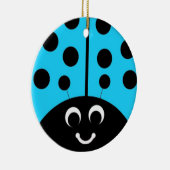 blauwlieveheersbeestje keramisch ornament (Rechts)