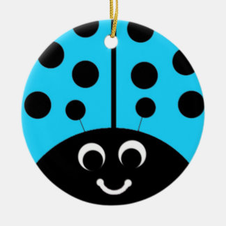 blauwlieveheersbeestje keramisch ornament