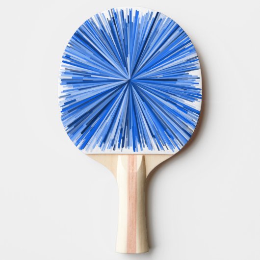 Blauwlijnpatroon Tafeltennisbatje (Voorkant)