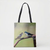 Blauwloopster Tote Bag (Voorkant)