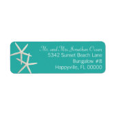 Blauwmaanvis Paar Skinny Adresetiketten Etiket (Voorkant)