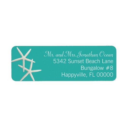 Blauwmaanvis Paar Skinny Adresetiketten Etiket (Voorkant)