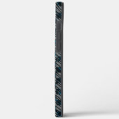 Blauwmakende strepen, gevlekt of gekleurd, met dop Case-Mate iPhone case (Achterkant / Links)