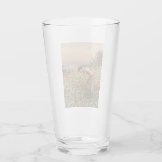 Blauwmakersblaasjes (Floral Scene) (bloemveld) Glas (Achterkant)